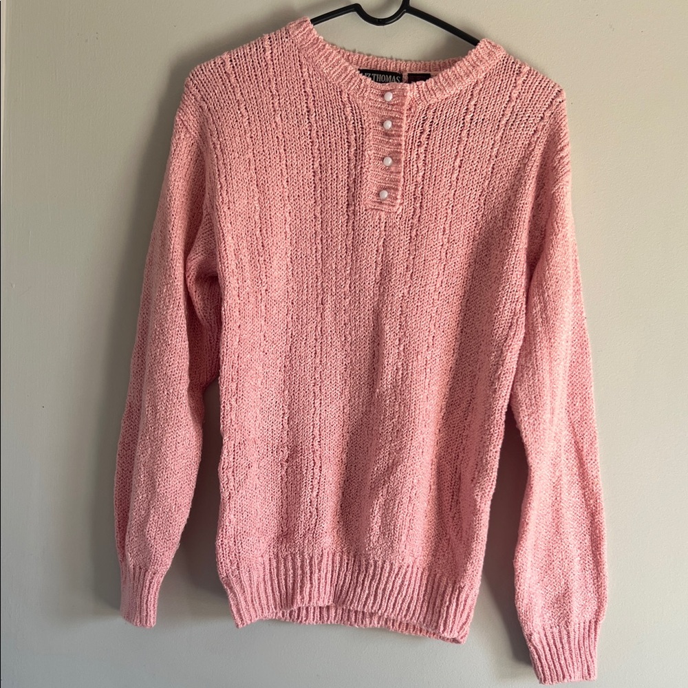 Elegant Pink Crew Neck Sweater.    CAJA #. 3‎